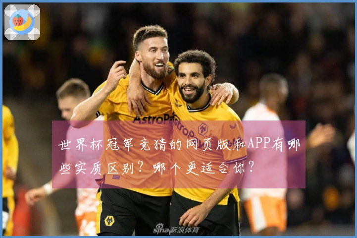 世界杯冠军竞猜的网页版和APP有哪些实质区别？哪个更适合你？
